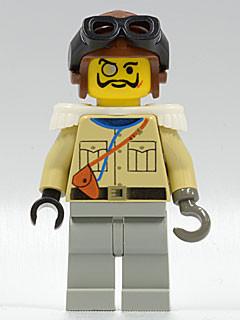LEGO Minifigure-Baron Von Barron with Brown Flying Helmet-Adventurers: Desert-ADV004-Creative Brick Builders